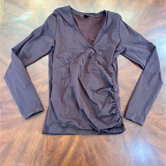 Bordeaux Seamless Wrap Top M/L - Picture 1 of 5
